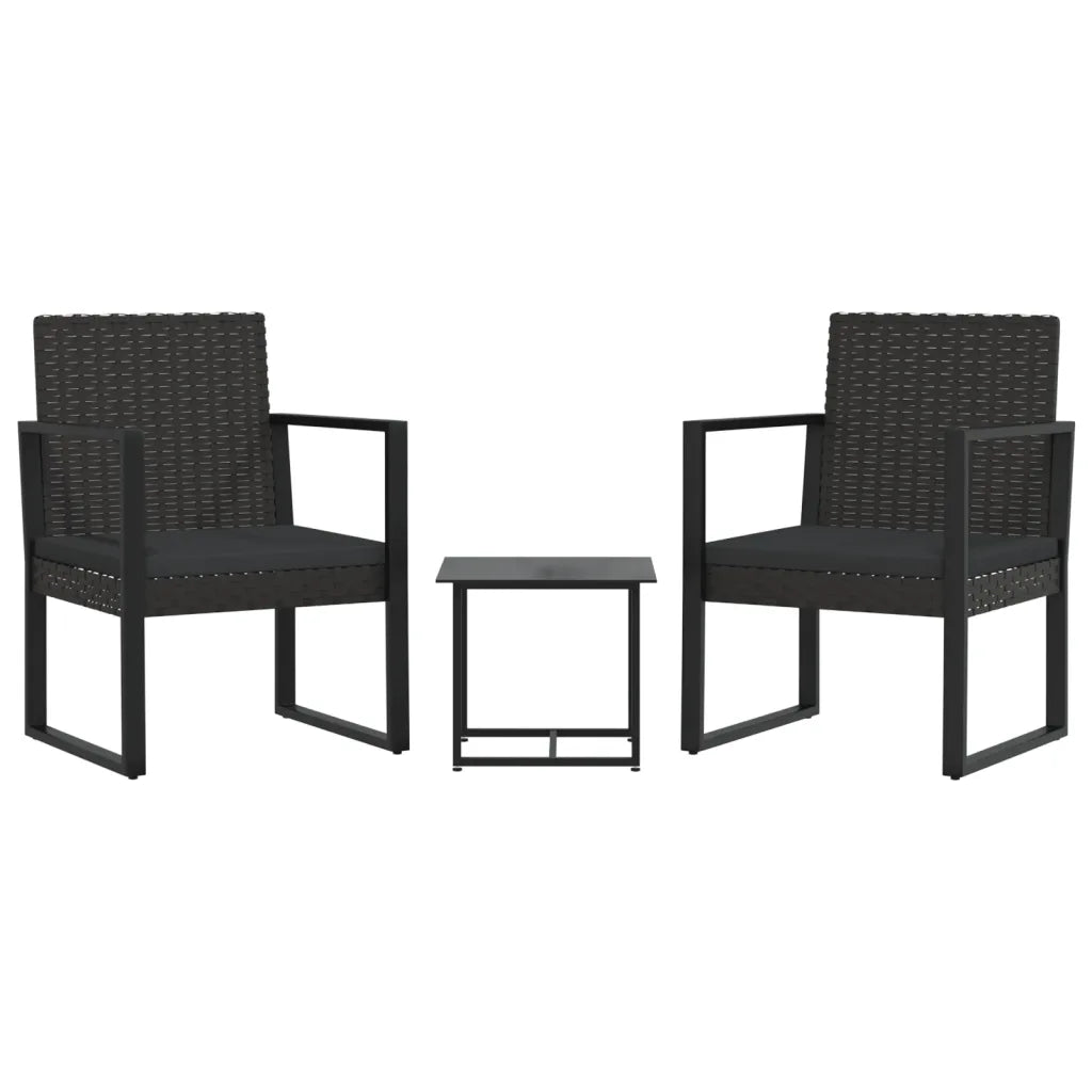 Ensemble extérieur compact pour balcon moderne.