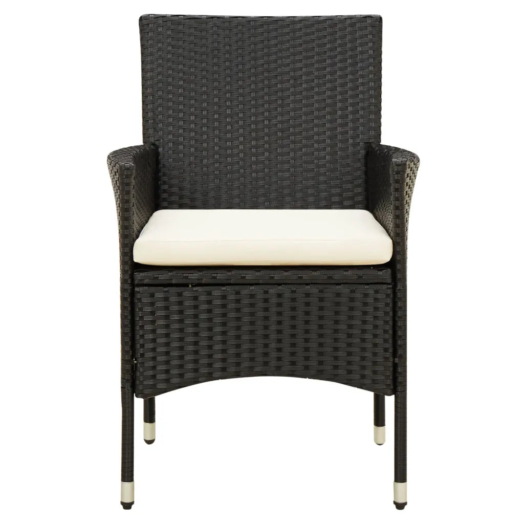 mobilier de jardin moderne en acier et poly rotin