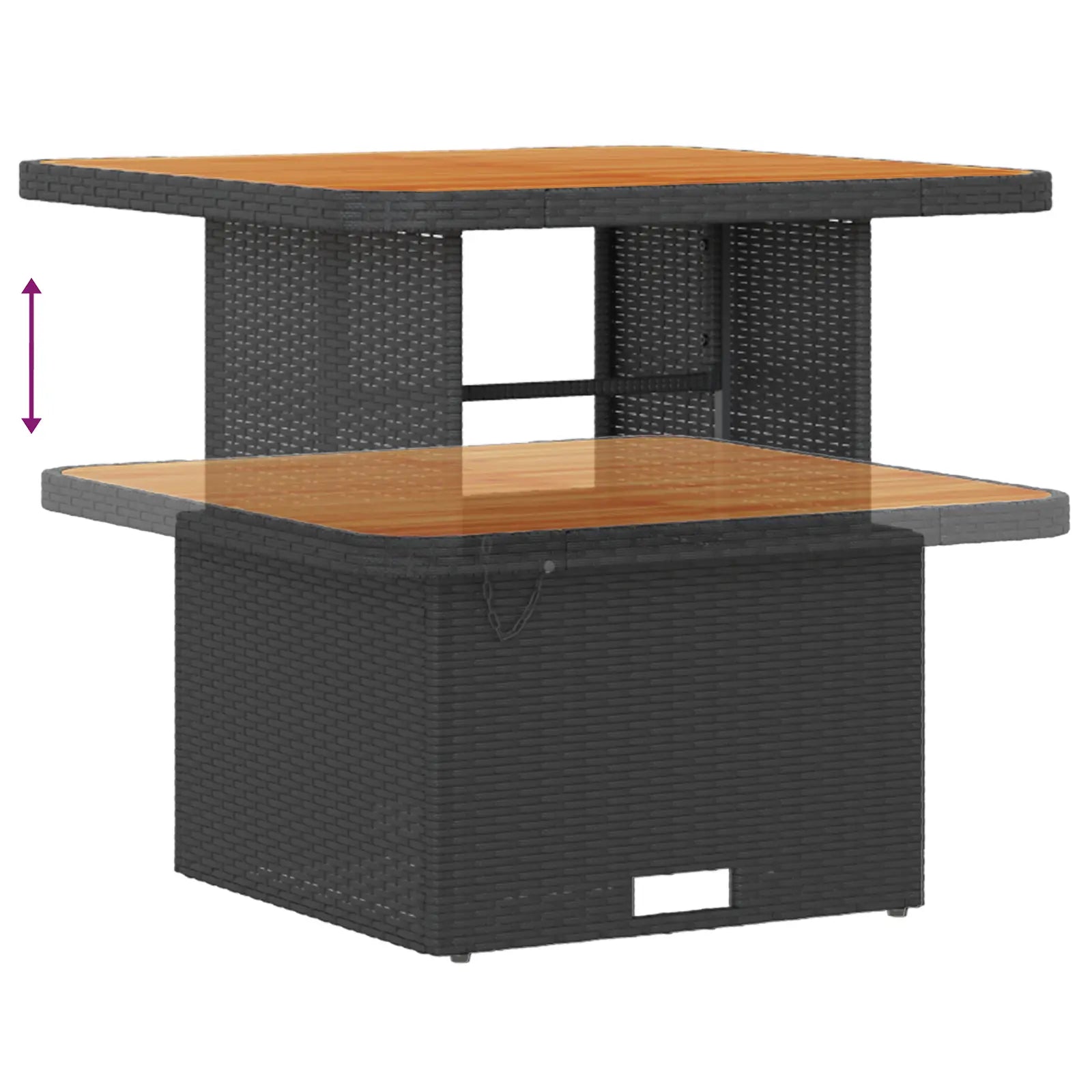set repas terrasse avec table carrée et deux chaises