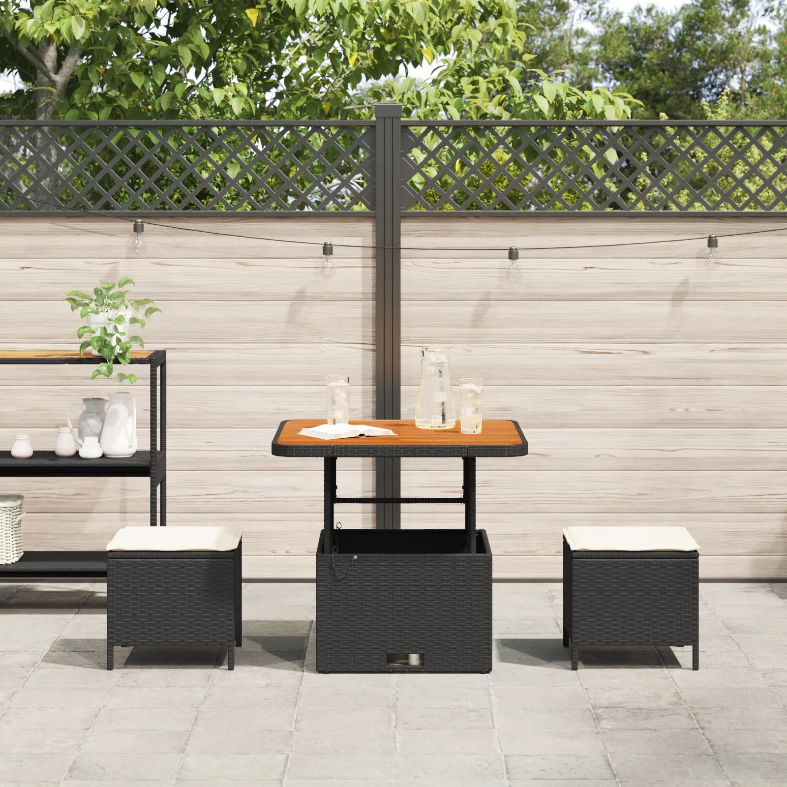 petit salon de jardin pour terrasse urbaine