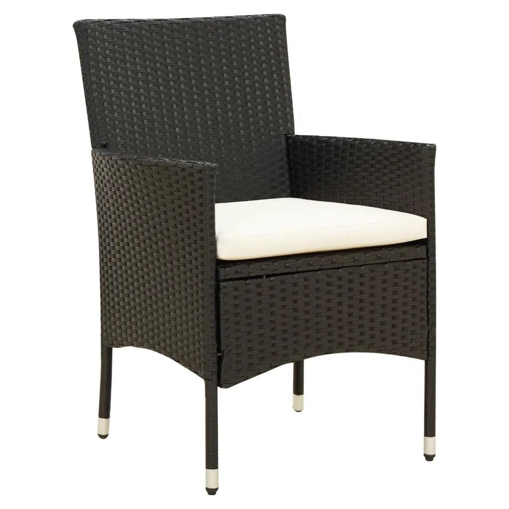 mobilier de jardin familial en rotin et acier