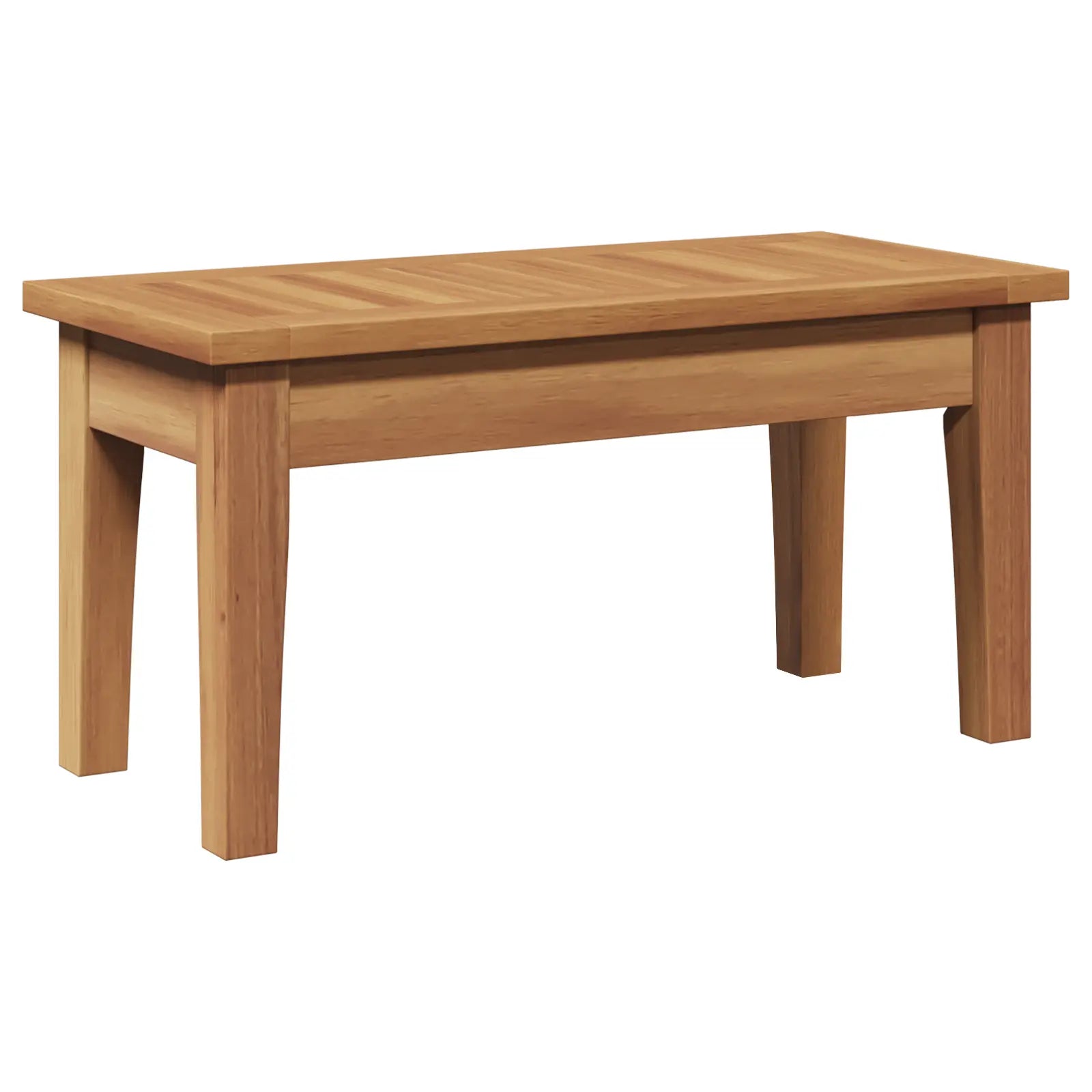 Mobilier de jardin en teck et acier résistant aux intempéries.