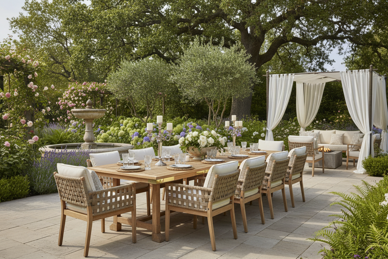 Table de jardin luxueuse