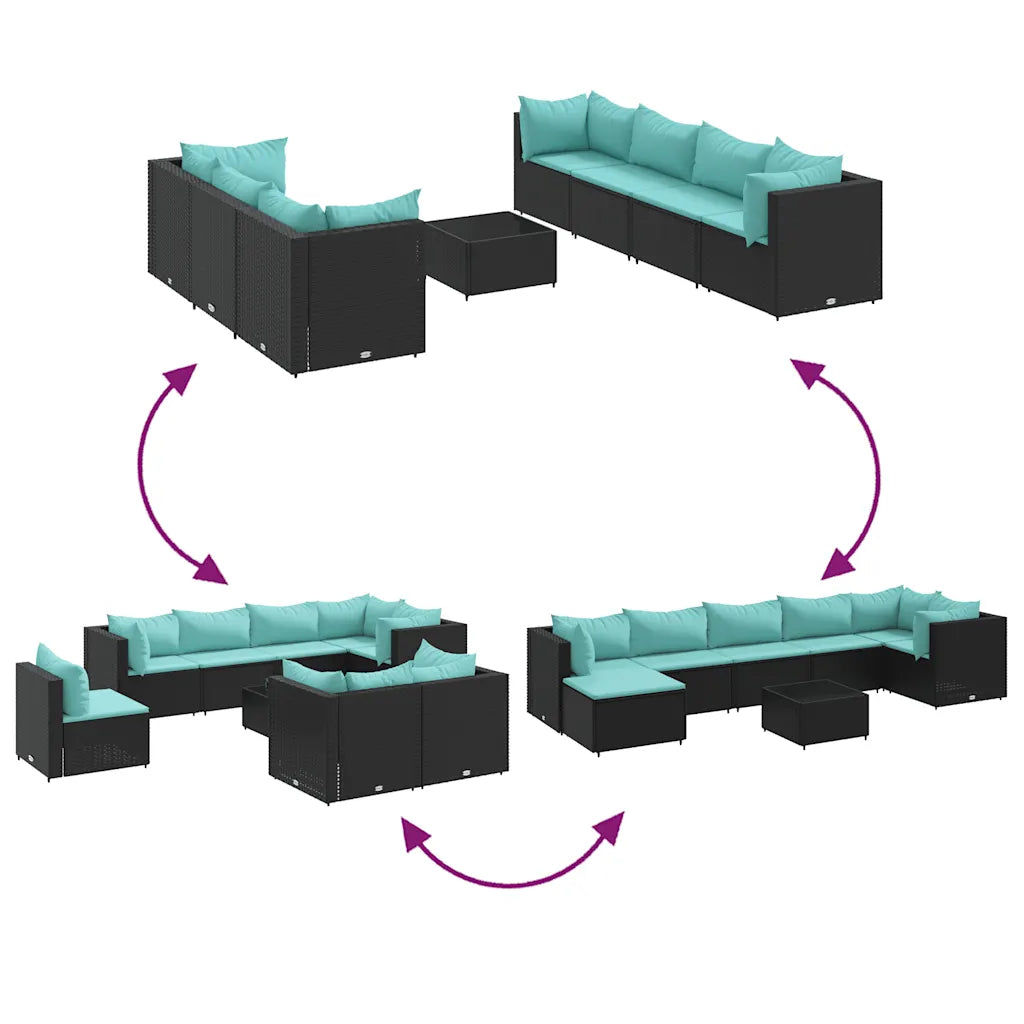 un Salon de ardin 8 Places modulable et disponible en 4 coloris.