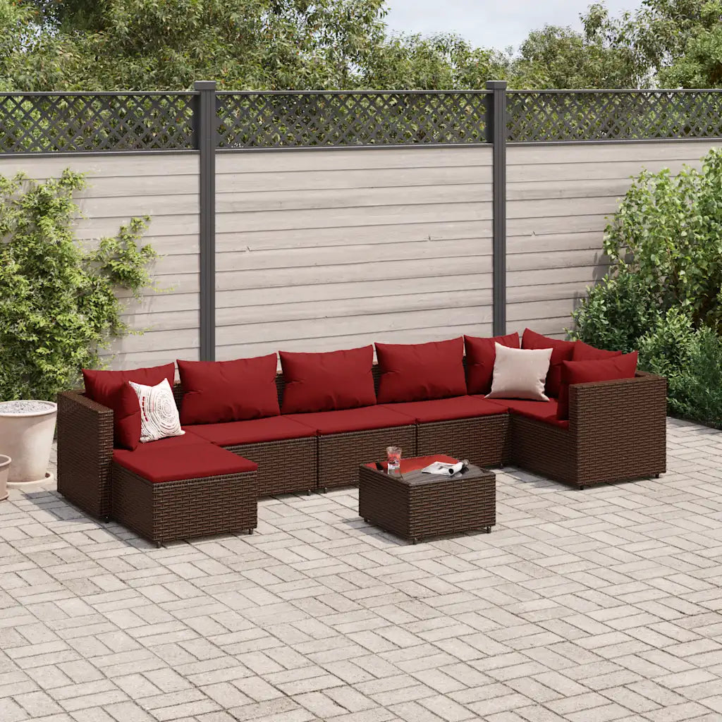un Salon de ardin 8 Places modulable et disponible en 4 coloris.