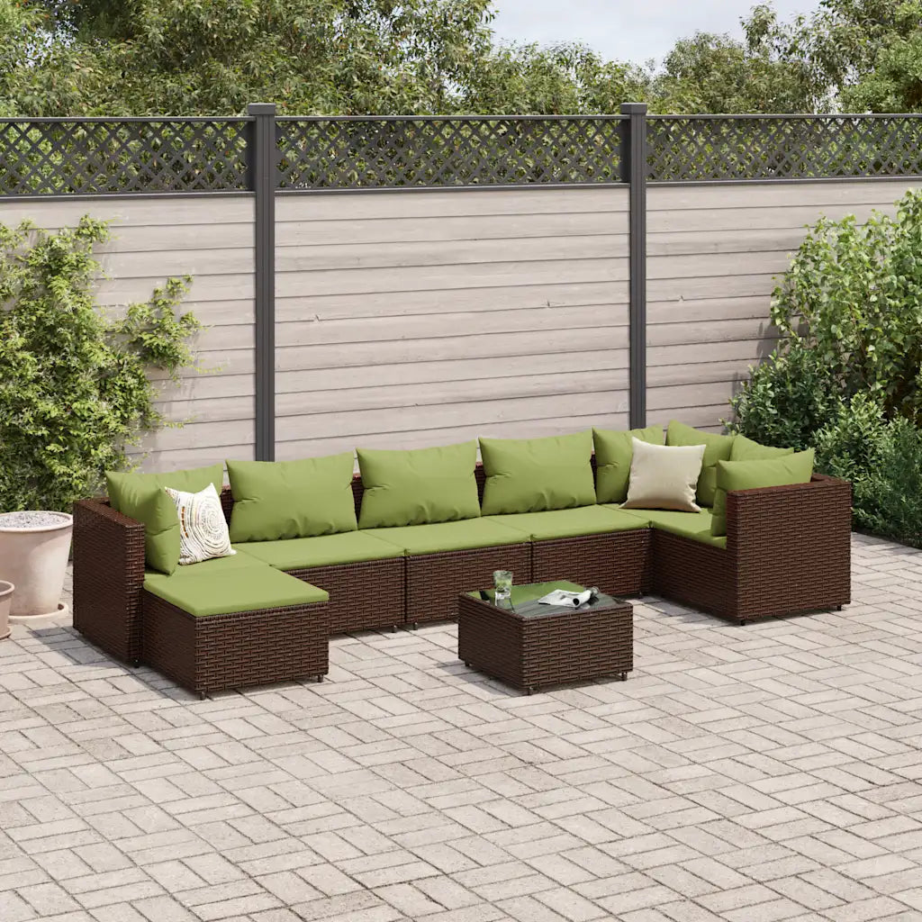 un Salon de ardin 8 Places modulable et disponible en 4 coloris.