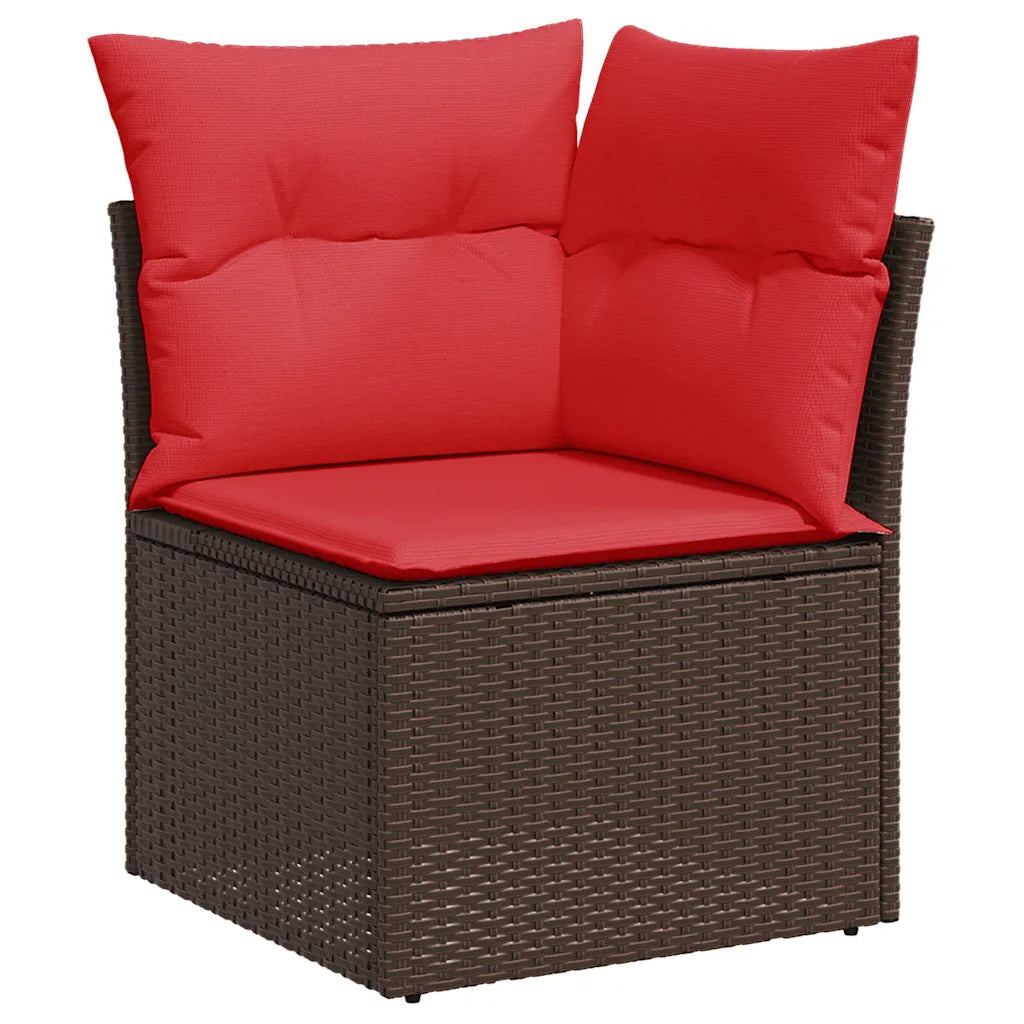 Un ensemble de Salon de Jardin en Rotin moderne et pas cher. Disponible en 4 coloris.