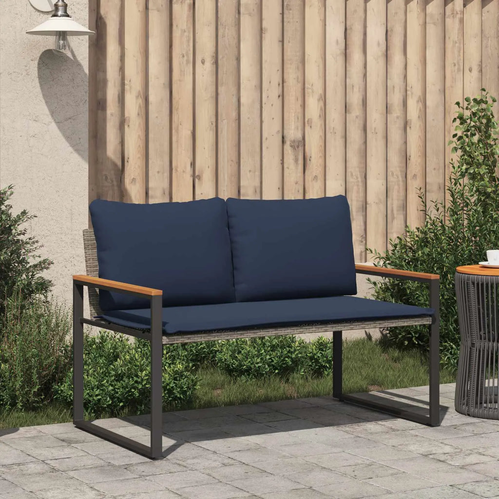 Vue latérale de la banquette de jardin montrant la hauteur d'assise ergonomique de 41 cm
