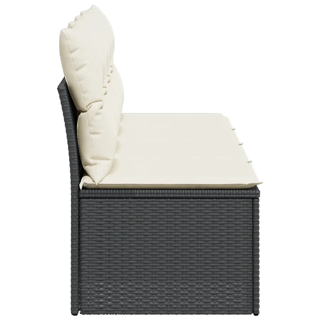 Détail des coussins d'assise et de dossier du canapé modulable, housses lavables en tissu polyester
