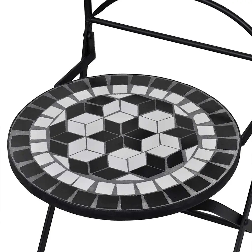 Chaise de jardin fer thermolaqué vue de profil structure robuste durable
