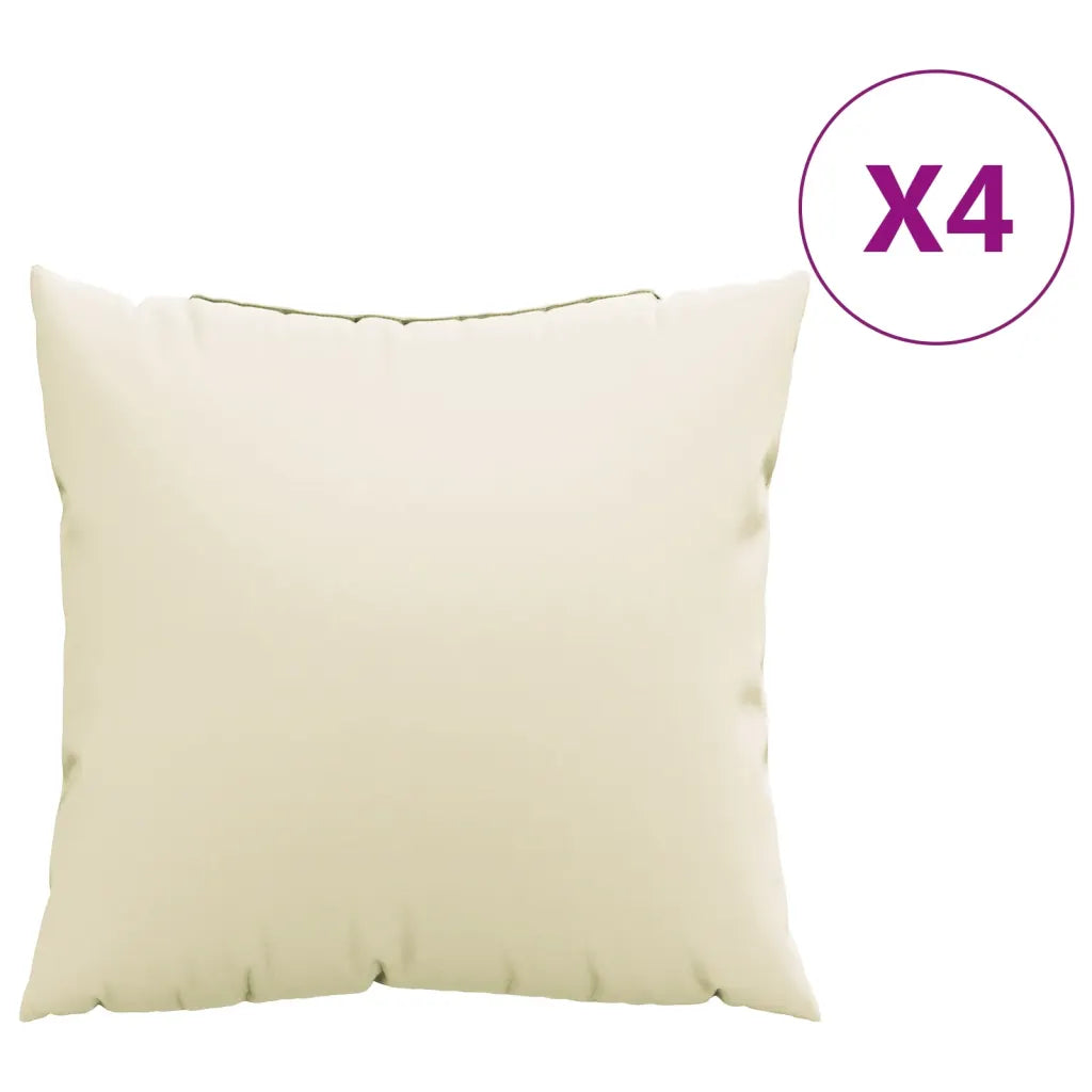 Coussin crème pour mobilier de jardin, facile à nettoyer et hydrofuge