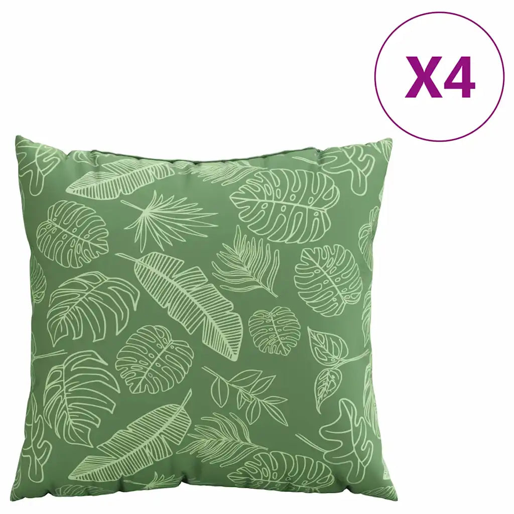 Coussin vert menthe décoratif pour jardin, reprend sa forme après utilisation