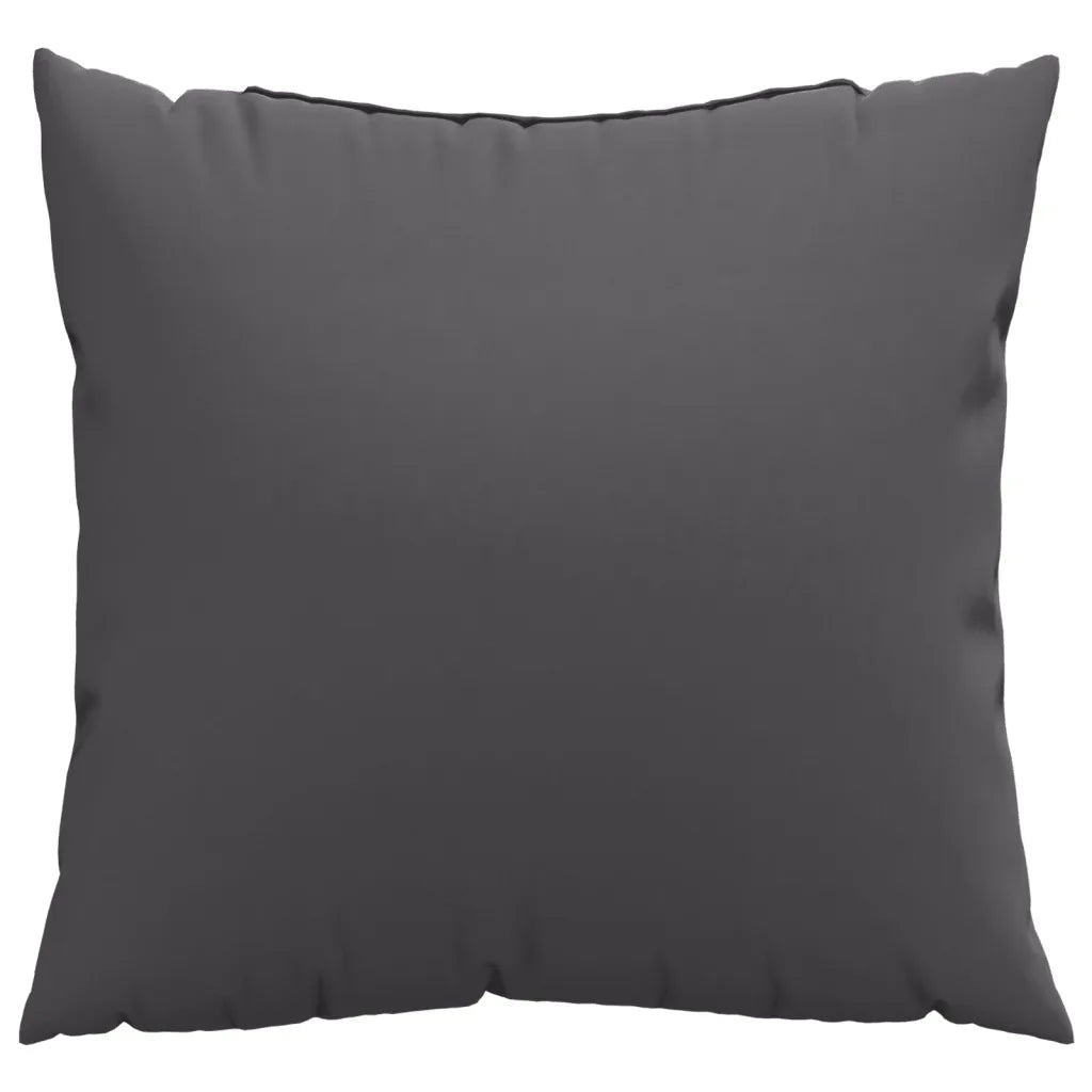 Coussin anthracite 50x50 cm avec garnissage moelleux en fibres creuses