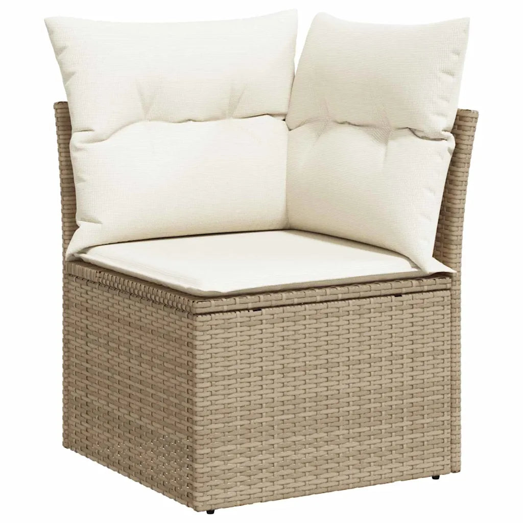 Schéma dimensions module d'angle salon de jardin beige