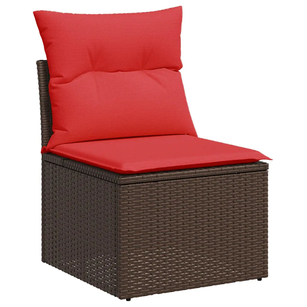 Un ensemble de Salon de Jardin en Rotin moderne et pas cher. Disponible en 4 coloris.