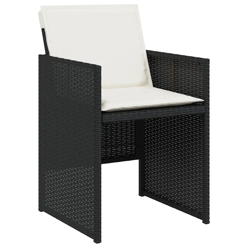 Chaise salon jardin encastrable vue de côté avec accoudoir 63,5cm et structure acier noir