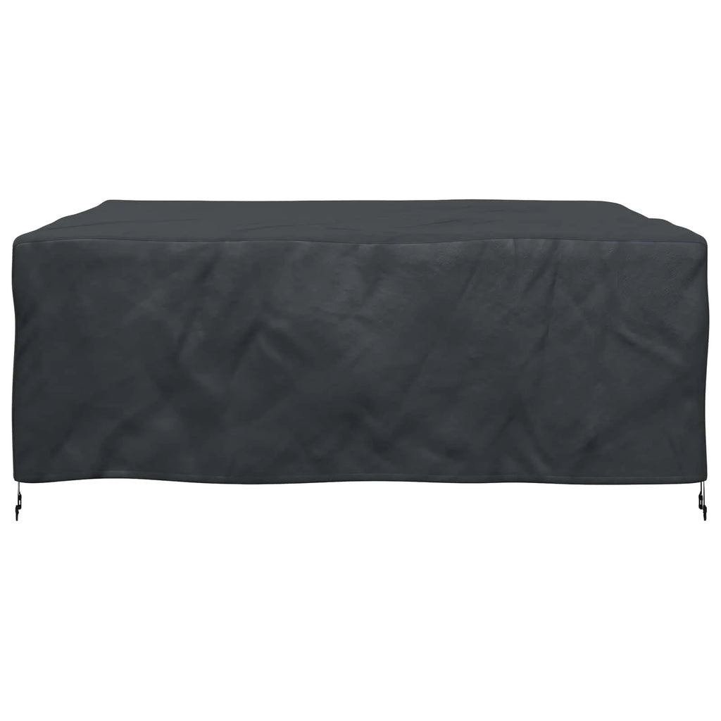 Housse protection salon jardin vue latérale montrant hauteur 70cm et couverture complète