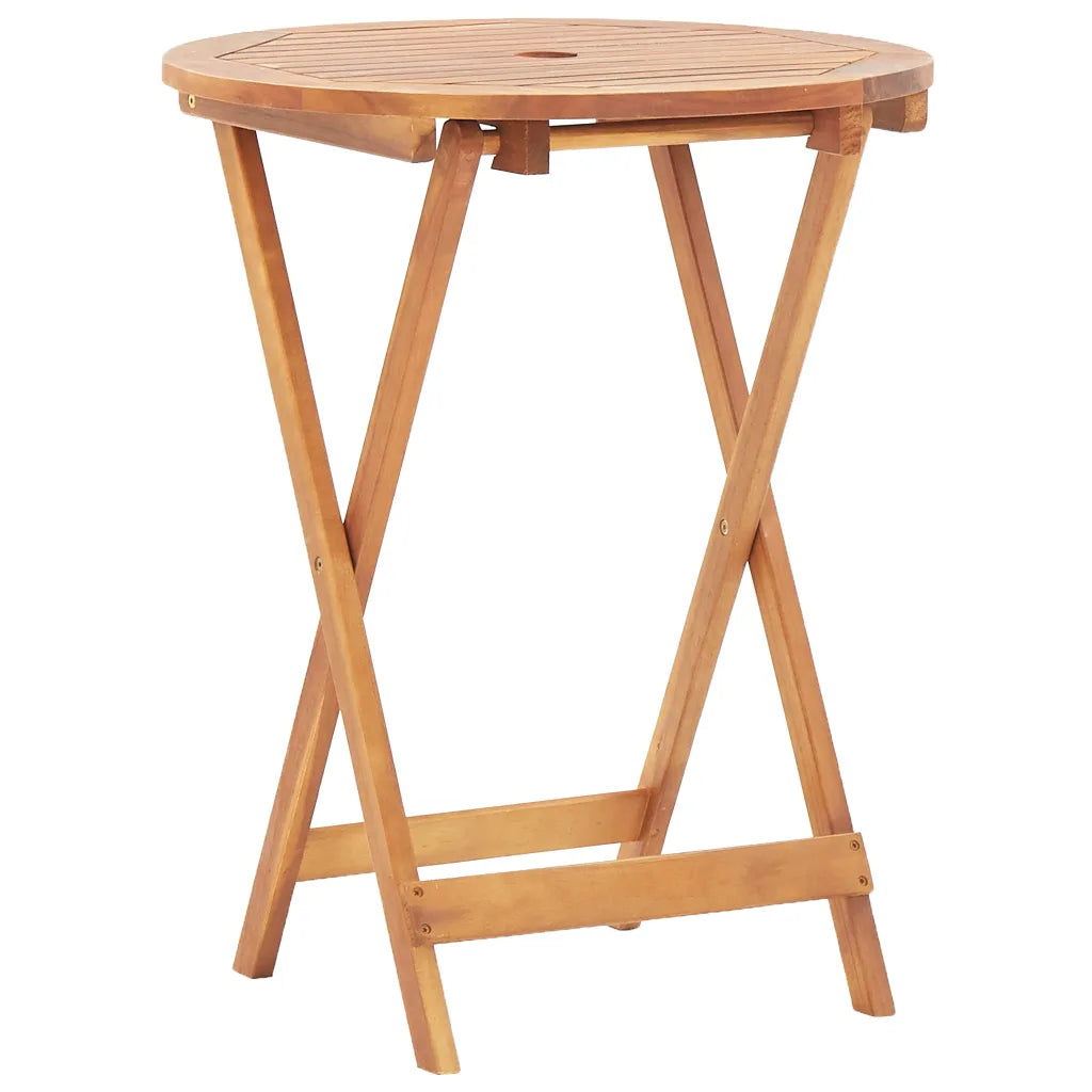 Petite Table ronde en bois massif.