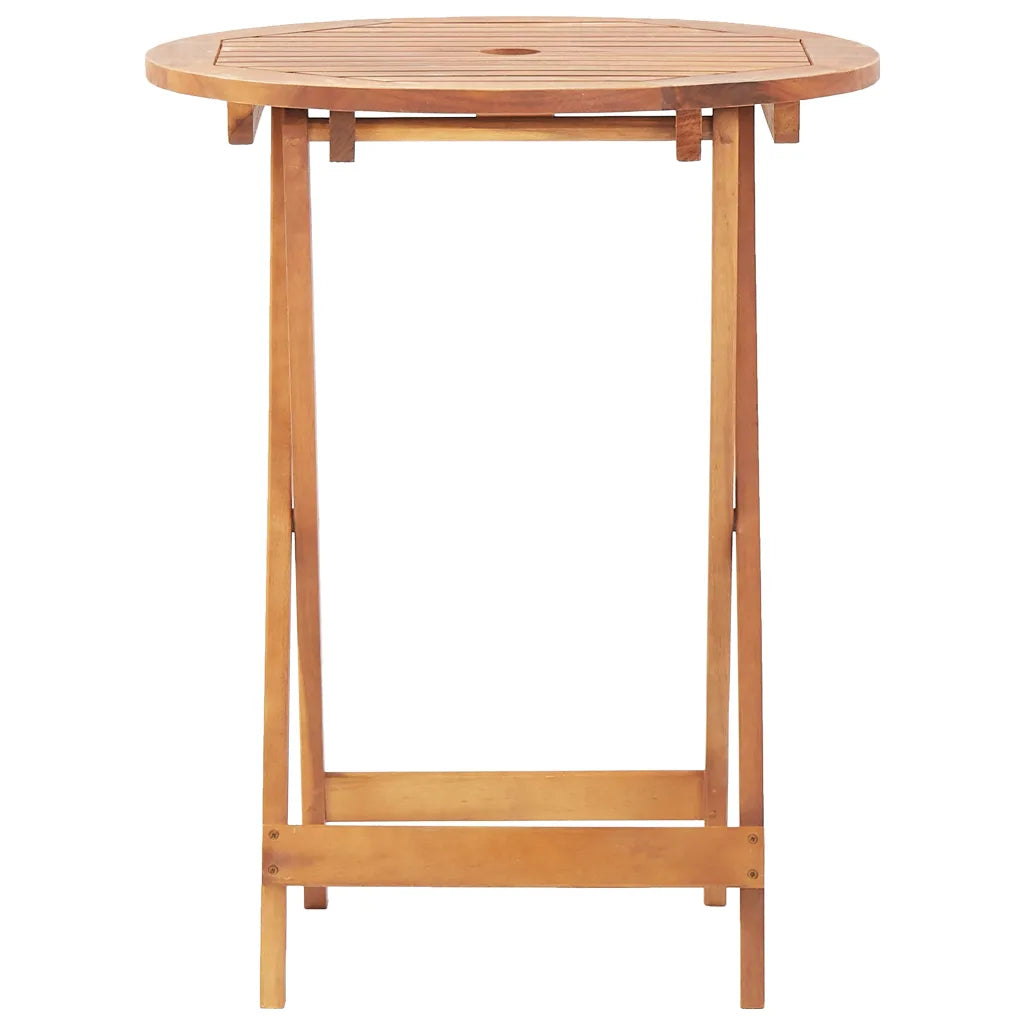 Petite Table Ronde de Jardin en bois massif