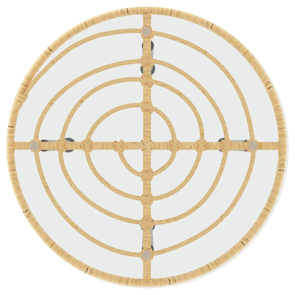 Petite table bistro ronde 50x55 cm cadre acier verre trempé design moderne