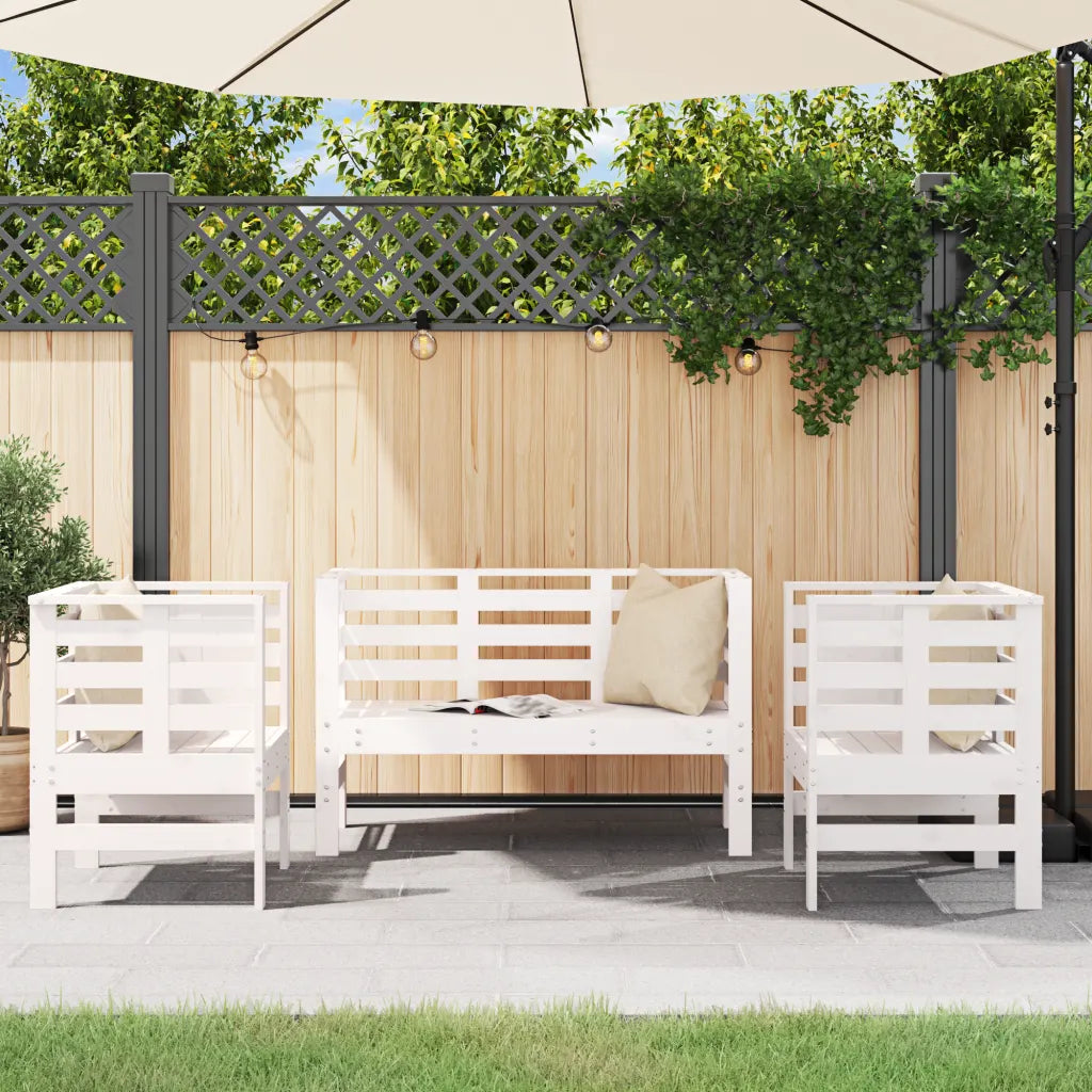 Salon de Jardin en Pin Blanc