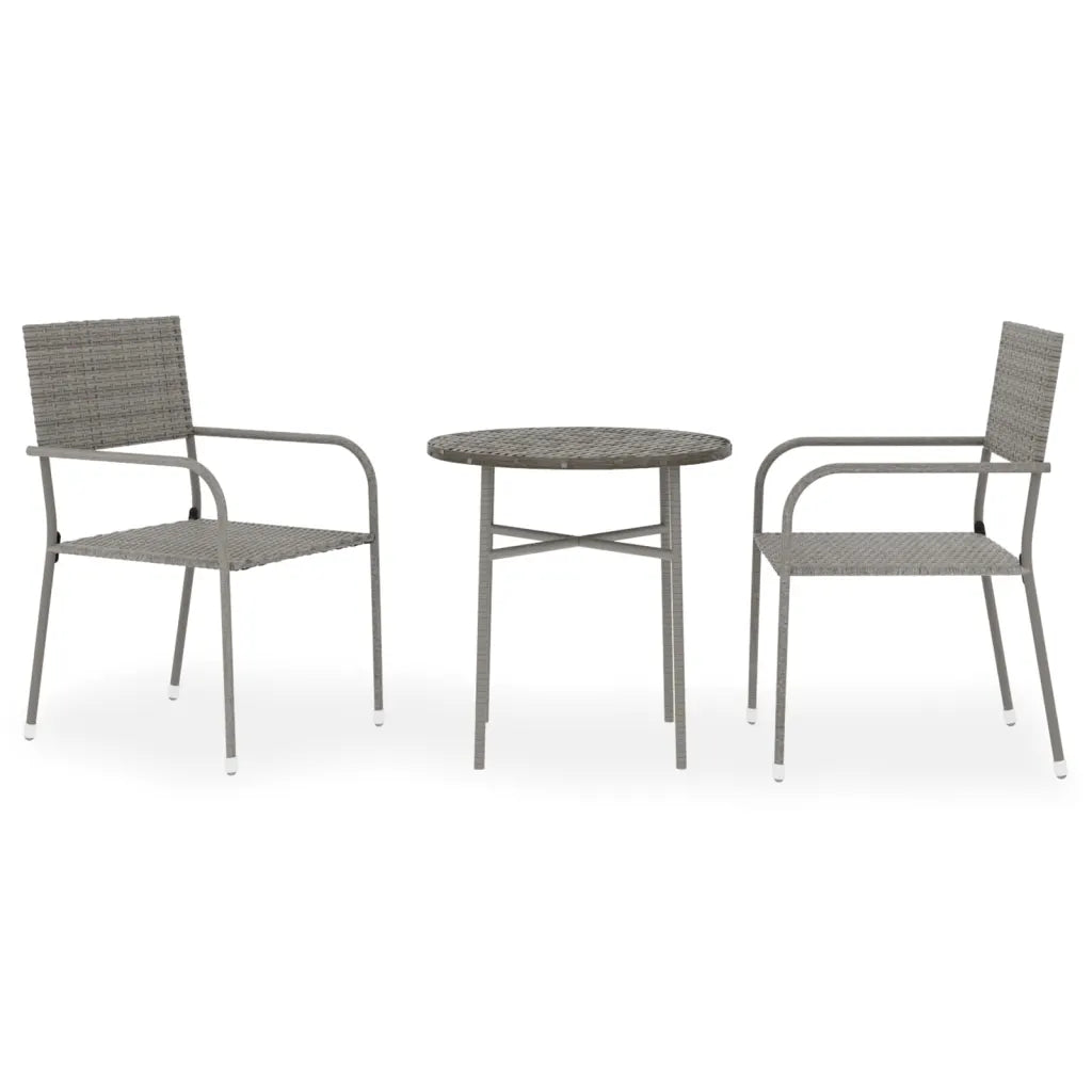 Ensemble de jardin 2 places en résine tressée avec table assortie.