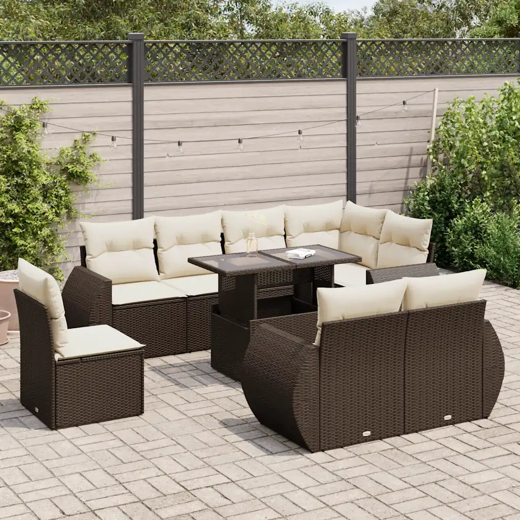 Un ensemble de Salon de Jardin en Rotin moderne et pas cher. Disponible en 4 coloris.