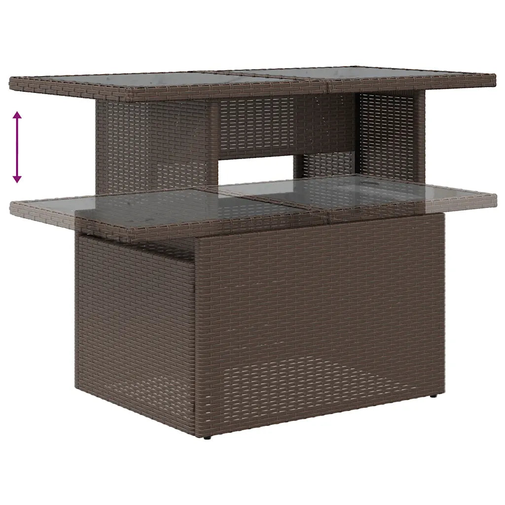 Un ensemble de Salon de Jardin en Rotin moderne et pas cher. Disponible en 4 coloris.
