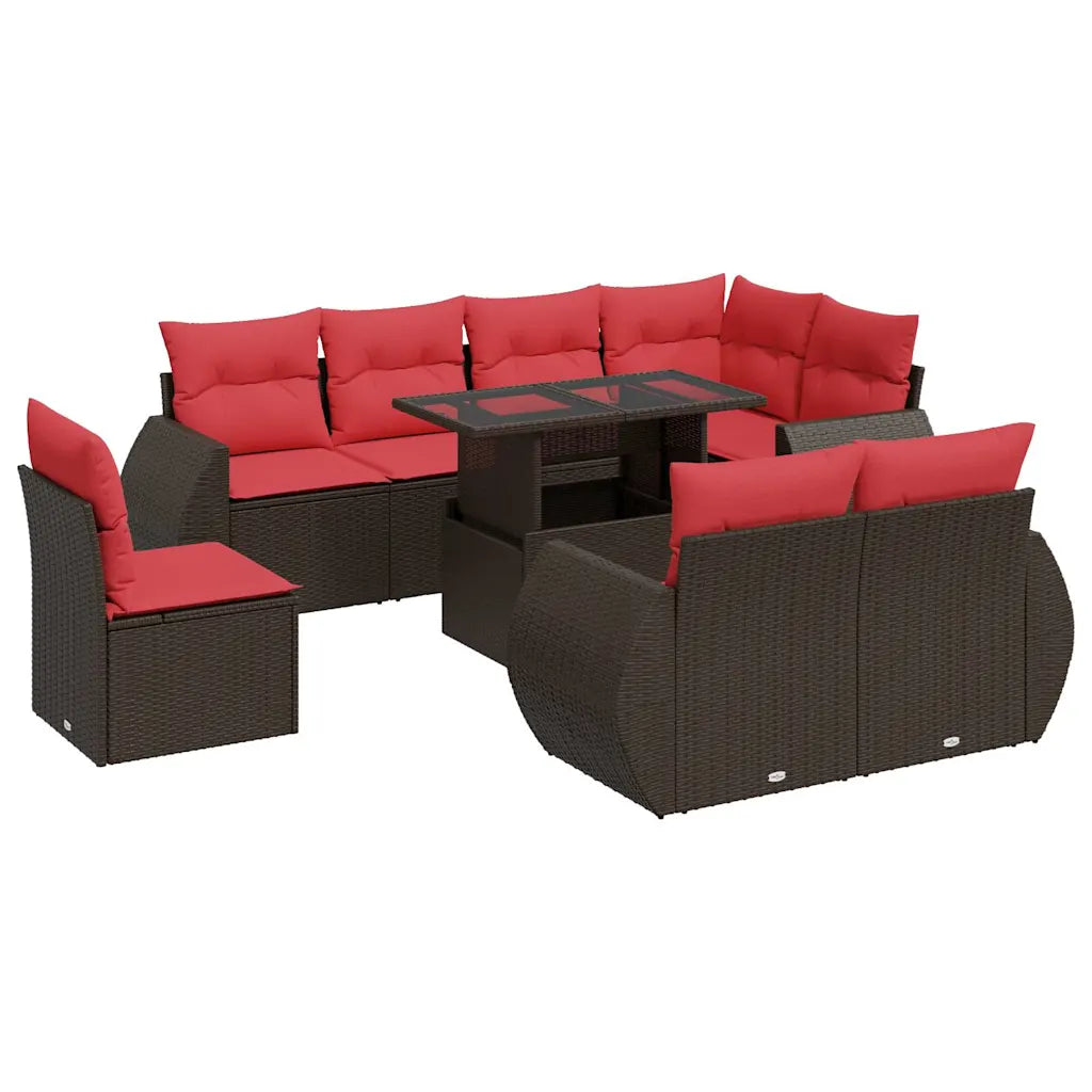 Un ensemble de Salon de Jardin en Rotin moderne et pas cher. Disponible en 4 coloris.