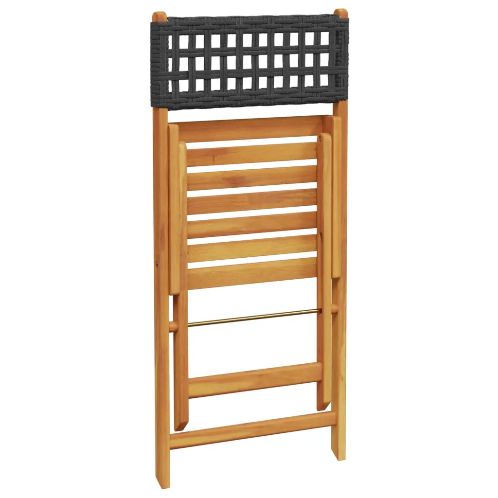 Chaise Pliée de Petit Salon de Jardin en bois massif