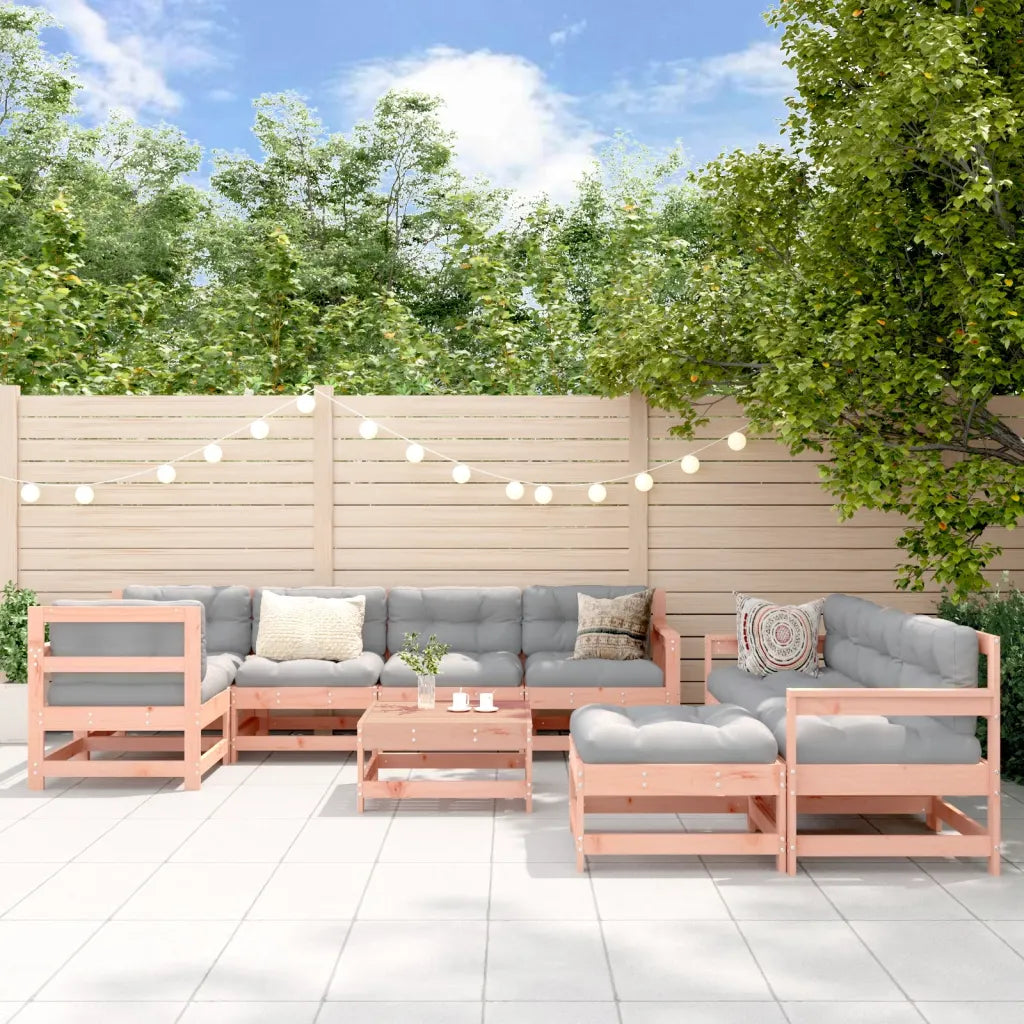 Un Salon de Jardin en Pin modulable, pratique et imposant.
