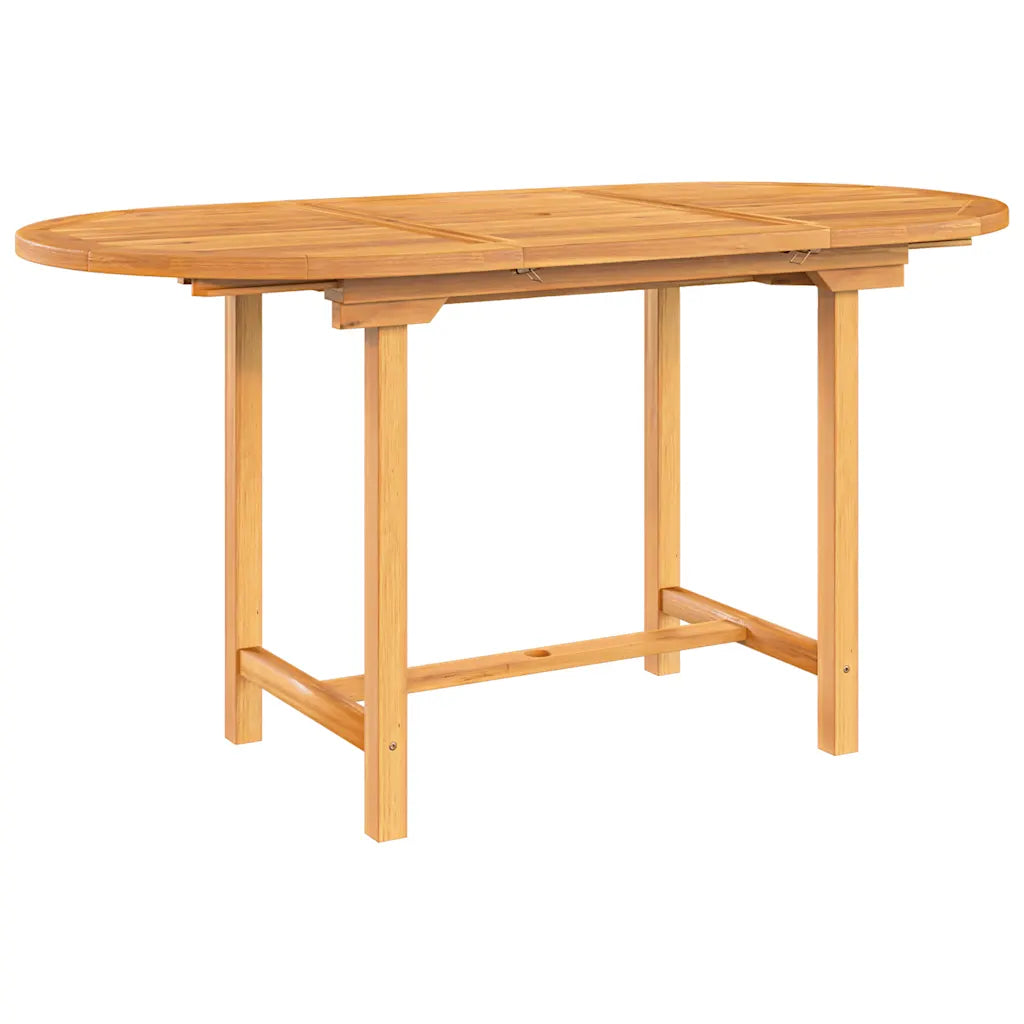 Mécanisme extension table jardin teck de 110 à 160 cm