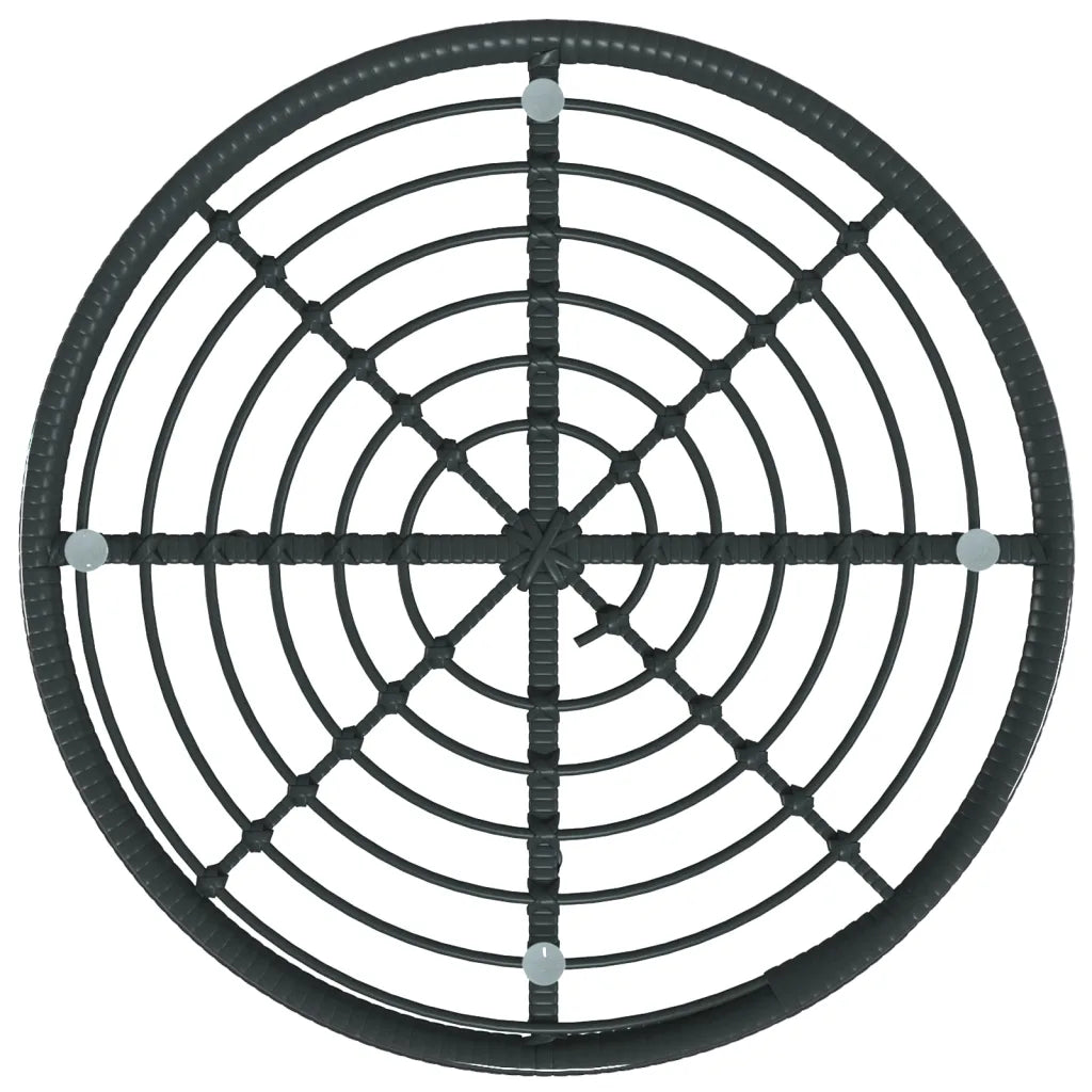 Plateau verre trempé transparent table jardin ronde diamètre 80 cm
