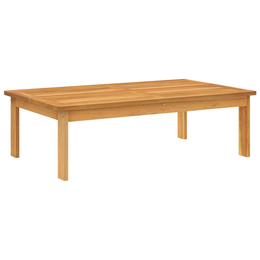 Salon de jardin palette avec table basse en bois massif.