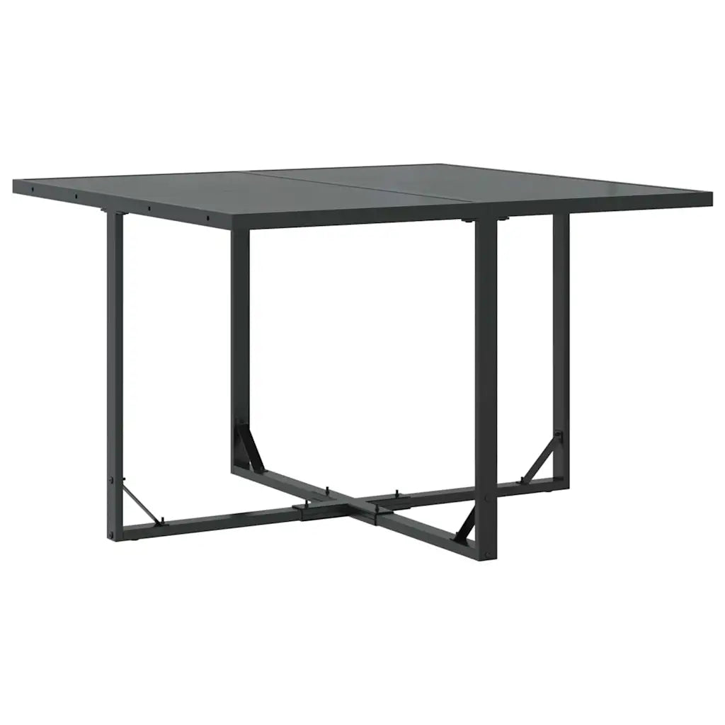gros plan sur la table de cet ensemble de salon de jardin pour terrasse
