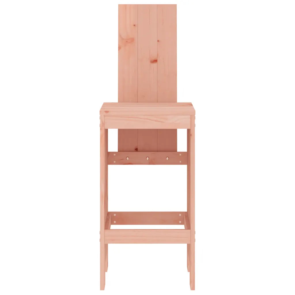 Chaise de bar en bois de Douglas non traité charme rustique résistant intempéries